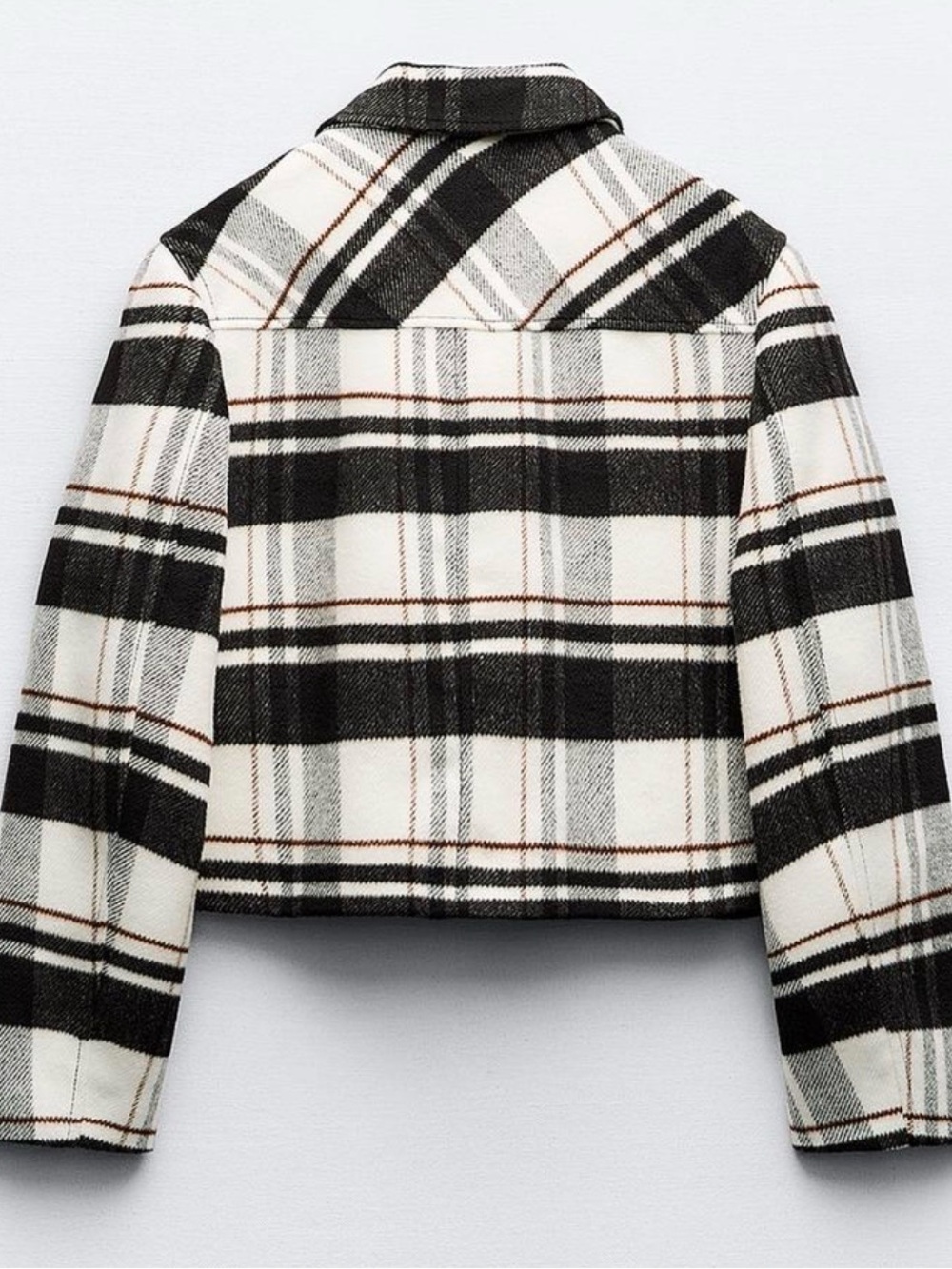 NWT Zara Plaid Button Up Jacket - Picture 2 of 4